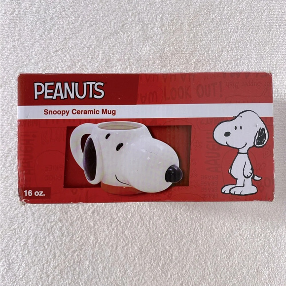 SOLD-Peanuts Snoopy  Head Ceramic Mug - Picture 2 of 16